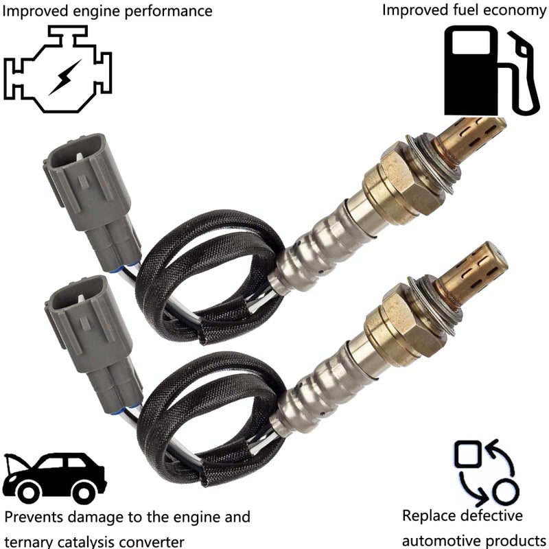 Dropwater 1 Pair Downstream Rear O2 Oxygen Sensor Replacement for Toyota 2007 2008 2009 4Runner,2006-2005 Tundra 4.0L 4.7L Replaces#234-4260 15104 75-3526 ES20326 24453,Set of 2pcs - Image 3